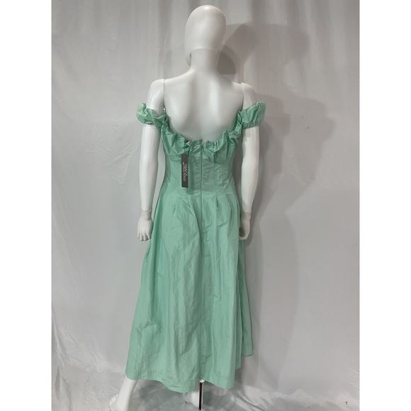 Lela Rose Mint Off-Shoulder Dress - Picture 3 of 5